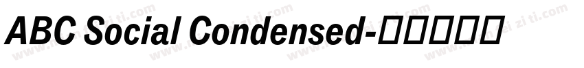 ABC Social Condensed字体转换
